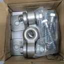 BETOOLL 2400lb Capacity Heavy Duty Swing Hangers for Wooden Sets Playground Porch Indoor Outdoor & Hanging Snap Hooks Silver Set of 2