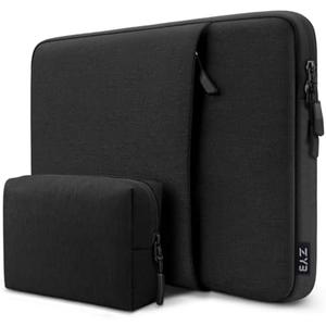 ZYB Waterproof Laptop Case 13 Inch,13 Inch Laptop Sleeve for MacBook Neo Air 13 13.6 M5 M4 M3-M1 2026-2017,MacBook Pro 14/13 M5 M4 M3-M1 2026-2012,HP Lenovo etc 13.3" with Pocket&Accessory Bag-Black