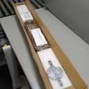 47 Inch Wood Linear Pendant Light Dimmable LED Kitchen Island Lighting with Remote Adjustable Hanging Chandelier for Dining Room Bar Pool Table 30W Modern Farmhouse Fixture Walnut Color