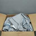 AMADA HOMEFURNISHING 8x10 Washable Area Rug, Low-Profile Large Area Rug with Non-Slip Backing & Durable Edge Binding, Vintage Large Rugs for Living Room, Bedroom, Dinning Room (Blue)