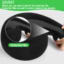 REDOFFTravel Pillow for Neck Support, Memory Foam Neck Pillow for Airplane, Car, Office - Adjustable Strap with Magic Tape, Breathable & Portable with Storage BagIt's Good to give Gifts.Black