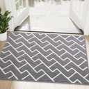 OLANLY Front Door Mat, Non-Slip Rubber Backing, Dirt Resistant and Absorbent, Washable, Easy to Clean Low-Profile Indoor Doormat for Back Door, Entryway, Inside Entrance, 48x32, Grey