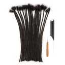 0.2cm Thickness loc Extensions Human Hair for Men/Women 12 Inch 60 Strands Human Hair Dreadlock Extensions Can Be Dyed and Bleached Soft Dreadlocks