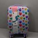 Travelers Club 5 Piece Kids' Luggage Set, Thumbprint Heart