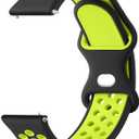 Meliya 20mm 22mm Watch Bands Quick Release Replacement Wristband, Soft Silicone Bands Breathable Sport Replacement Straps for Men Women