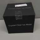 TINANA Crystal Clear Ice Ball Maker, 4 Cavity Large Clear Ice Balls Form, 2.5 Round Ice Sphere Trays for Whiskey, Cocktail, Brandy, Bourbon