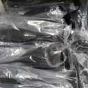 Domensi 40 Pcs Champagne Flutes Bulk 6 oz Christmas Acrylic Wine Glasses Toasting Goblet Unbreakable Plastic High Stem Champagne Cups for Wedding Birthday Party (Black)