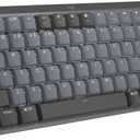 Logitech MX Mechanical Mini Wireless Illuminated Keyboard, Linear Switches, Backlit, Bluetooth, USB-C, macOS, Windows, Linux, iOS, Android, Metal