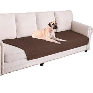 Ameritex Waterproof Blanket Reversible Dog Bed Cover Pet Blanket for Furniture Bed Couch Sofa (30x80 Inch (Pack of 1), Chocolate)