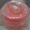 Cake Cupcake Carrier with Lid and Handle + Cake Stand Plate with Dome | 10" Round Cake Container Holder with Cover | Plastic Pie Carrier Cake Storage Container | Bunt Keeper Platter Tray for Transport (Red)