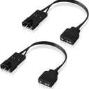 EZDIY-FAB Adapter Cable Compatible with Corsair RGB Fan, ML/LL/QL/SP/HD Series, for Connecting to Standard 5V 3-Pin ARGB Header (2 x 10cm)