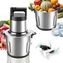 Food Processor Large Capacity,6L Electric Meat Grinder for Home,1200W Heavy Duty Food Grinder Chopper with 2 Speed& 6 Blades,Stainless Steel Bowl,Vegetable Electric Chopper for Onion, Nuts