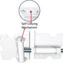 Self-Closing Gate Hinges, Heavy Duty for Vinyl/Wood/Metal Fence, Pack of 2, with Self-Tapping Screws and Adjuster Tool