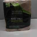 Seventh Generation Unbleached Paper Towels, 100% Recycled Paper, 6 Count, Pack of 4 (Brown)