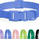 Waterproof Rubber Dog Collar, Odor-Resistant and Easy to Clean, Ideal for Daily Walks, Rainy Days, Swimming and Hiking, Fits Small Medium and Large Dogs