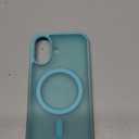 SUPFINE Magnetic for iPhone 17 Case (Compatible with MagSafe)(Military Grade Drop Protection) Translucent Matte Shockproof with Anti-Fingerprint Phone Cover 2025, Blue Green