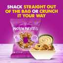 CRISP POWER Protein Pretzels, Variety Pack With Sea Salt, Sesame, & Everything, Up To 28G Protein, High Protein Snack, High Fiber, Low Carb Crunchy Pretzel Snacks, No Added Sugar, 1.75 oz Bags, 6 Pack, Vegan, Keto (EXP 01/21/27)