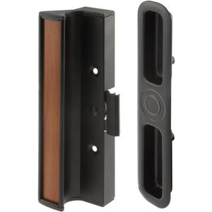 Prime-Line C 1201 Aluminum and Diecast Clamp Style Sliding Door Handle, Black (Single Pack)