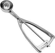 2pcs Cookie Dough Trigger Scoop: 1 oz. Stainless Steel Scooper Great for Baking, Scooping Ice Cream, Cookie Dough Scoop, Melon Ball Scoop, Meatball Scoop, Multi-Purpose Scooping Tool