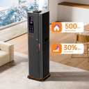 2.64Gal Humidifiers for Bedroom Large Room, Warm and Cool Mist up to 500ft, Top Fill Diffuser Ambient Light, 3 Mist Modes, 24H Timer, 35dB Quiet Humidifier for Home Office Plants (Black)