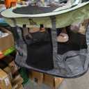 Rest-Eazzzy Dog Playpen, Foldable Kitten Playpen for Medium Dogs, Portable Pet Puppy Playpen with Removable Shade Cover, Indoor Outdoor Travel Camping Use for Small Pets with Carrying Case (M, Green)