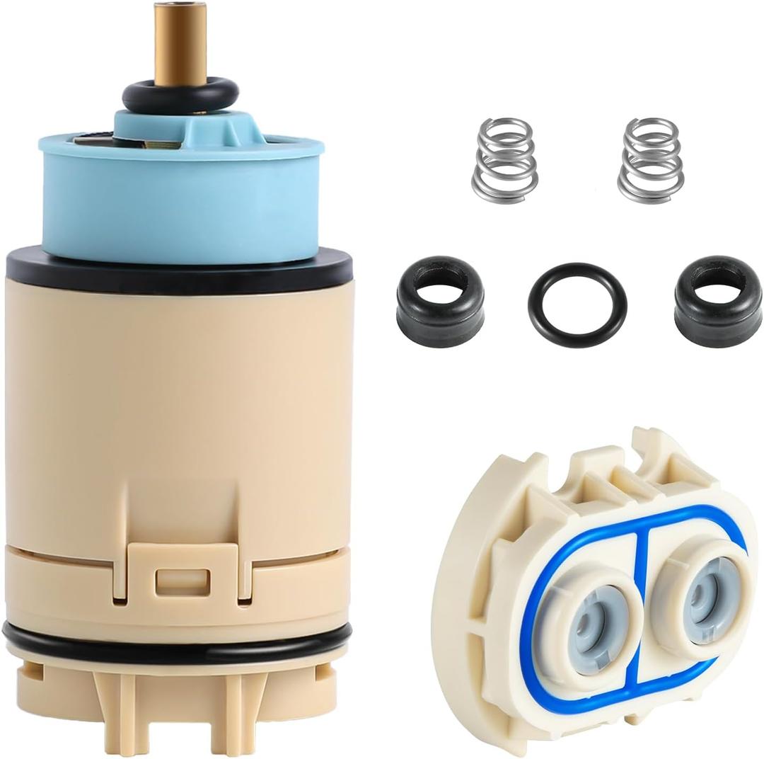 RP70538/RP73625 Single Function Pressure Balance Cartridge Replacement, Compatible with Peerless/Delta Shower Cartridge Replacement Single Handle Tub and Showers Faucet (RP73625 Check Valve Included)