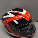 LEM Modular Motorcycle Helmets Fiberglass, Full Face Motorcycle Helmet Flip Up for Touring, DOT Certified, Release Sun Visor & Removable Comfort Liner, Lightweight Street Bike Helmet (Red/White,M)