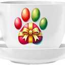 4Sheets Dog Pawprints UV DTF Cup Wraps Winter UV DTF Transfer Waterproof Sticker for Glass Cups Furniture Craft DIY Crafts Rub on Transfer Stickers for DIY Water Bottle Laptop Decal Wood Car 1798