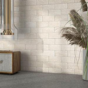 BeNice Peel and Stick Backsplash for Kitchen,Bathroom Wall Backsplash Tile Peel and Stick Shower Tiles Waterproof(10sheets,Rustic Beige)