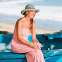 Wallaroo Women's Victoria Sun Hat | Packable Design, Adjustable Sizing, Sophisticated Style (Teal)