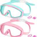 Freela Goggles for Kids Toddler 3-15, Anti Fog No Leak Clear Swim Goggles for Boys Girls Pool Beach Swimming, 2Pcs