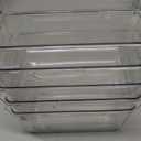 Chilled Condiment Tray Server with 5 Small Containers and Removable Compartments, Ice Chilled Condiment Organizer, Clear Garnish Serving Platter for Fruit, Salad, Food, Outdoor Events, Picnics