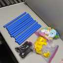 Puppy Play Gym with 12 Hanging Toys, Removable Dog Enrichment Playground, Interactive Indoor Training Activity Center for Small Dogs & Puppies, Adjustable PVC Frame, Teething & with Squeaky Toys