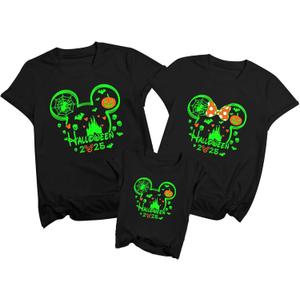 Family Halloween Shirts Pumpkin Family T Shirt Spooky Season Halloween Family Costumes Tee Top (Black, XXL)