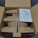 BAYSQUIRREL RGB Bedside Table Lamp 14 Inch with Bluetooth Speaker & Essential Oil Diffuser - Color Changing Glass Lamp for Bedroom, Living Room, Nightstand - Aromatherapy, Mood Lighting, Stereo Sound (vertical stroke)