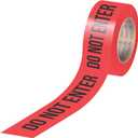 Red Do Not Enter Tape 3" Wide X 1000 Ft, Red Caution Tape Roll Bright Red with Bold Black Print, Maximum Readability, Tear Resistant Design, High Visibility