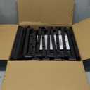 Shoe Rack, 7 Tier Shoe Storage Cabinet with Door 28 Pair Plastic Shoe Shelves Organizer for Closet, Entryway, Hallway, Bedroom, Black