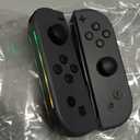 JYELUK Replacement for Nintendo Switch Controller,Compatible with Switch Controllers With RGB LED，Support Double Vibration/Wake-up/Screenshot, Black