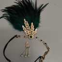 choyaxo Flapper Headband Roaring 20s Headpiece Great Gatsby Headpiece for Women (green)