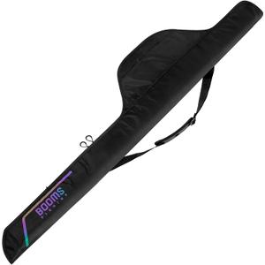 Booms Fishing PB4 6.4ft~8ft Fishing Rod and Reel Case, Portable Folded Fishing Pole Case, 1ft/7.7" Extended Design Fishing Spinning Rod Bag, Store Up to 2~3 Fishing Rods and Reels, 76"~96"