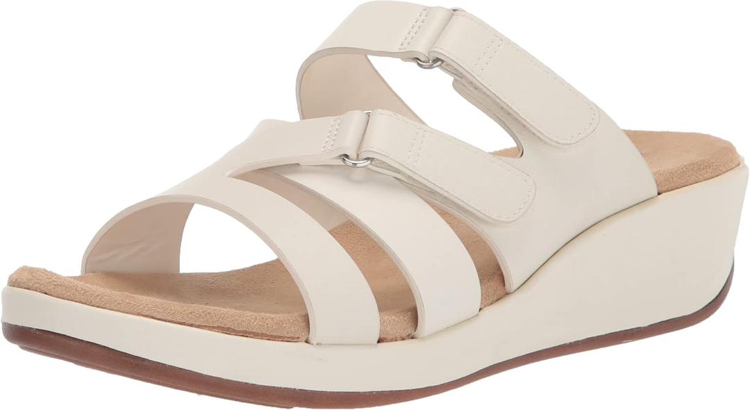 Easy Street Women's Koda Wedge Sandal (6 Narrow, White) Easy Street Women's Koda Wedge Sandal (6 Narrow, White)