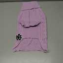 Dog Sweater Turtleneck Pullover Cable Knit for Boys Girls Medium Dogs Frenchie Dachshund Corgi Beagle Winter Stretch Clothes Long Sleeves (M, Purple)