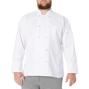 Uncommon Threads Unisex Classic Chef Coat (Small, White)
