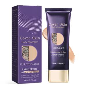 Body Coverage Perfector - All Over Complexion Perfector For Leg & Body Makeup, Long Lasting | Waterproof | Transfer-Resistant Body Perfector Skin Coverage, Tattoo Cover Up Makeup (2.5OZ-1PC) (Natural Radiance)