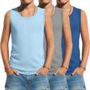 Oakgarden 3 Pack Boys Tank Tops | Sleeveless, Summer T-Shirts, Athletic Muscle Shirts, Soft, Undershirts, Slim Fit, Toddler Youth, Age 3-16