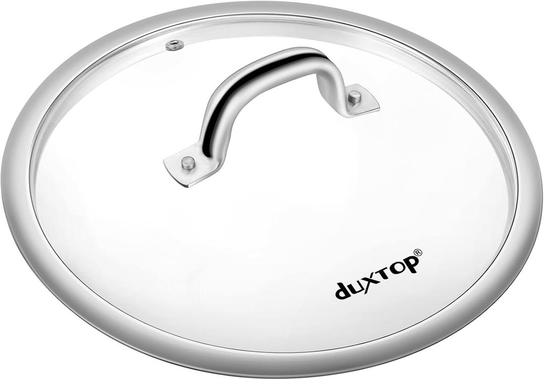 Duxtop Cookware Glass Replacement Lid (Interior Diameter: 8-5/8inch, Exterior Diameter: 9-1/4inch)