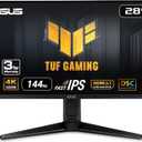 ASUS TUF Gaming 28 4K 144HZ DSC HDMI 2.1, Monitor (VG28UQL1A) - UHD (3840 x 2160), Fast IPS, 1ms, Extreme Low Motion Blur Sync, G-SYNC Compatible, FreeSync Premium, Eye Care, DCI-P3 90%,BLACK