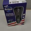 Barbasol Rotary Shaver, Rechargeable Electric Rotary Shaver with Stainless Steel Blades, Pop-Up Trimmer, Wireless Cordless Electric Razor, Close Shave, Full 8 Hour Charge Provides 45 Minute Run-Time