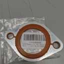 Thermostat Housing Gasket for SBC, Car Thermostat Water Neck Housing Gasket Engine Coolant Outlet Silicone Seal Spacer Replacement with 1/8" Aluminum Carrier for Chevy SBC BBC 265-500(Orange)