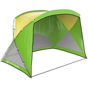Beach Tent Sun Shelter - Sport Umbrella - UV Protection and Water-Resistant with Carry Bag  Shade Canopy for Families by Wakeman Outdoors (Green)